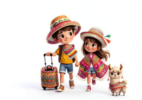 Nick and Aya Travel the World Book 3 Latin America for Kids 4-10-0
