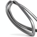 Door Gasket SHARPTEKCOM DEL-1702623 24-3/4" x 27-1/2" Grey-0