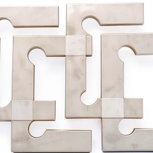 CRL V1E4GKCLR Clear Gasket Kit for Vienna Hinges Plastic Clear-0